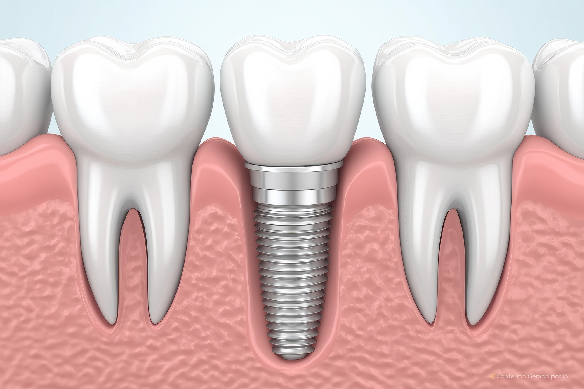 Coroa sobre implantes: o que é e quando é indicada na reabilitação dentária